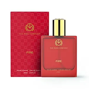 The Man Company Luxury Fire Perfume For Men | Premium Long Lasting Fragrance | Long-lasting Freshness | EDP ( EAU DE PARFUM ) For Men | Perfect Gift For Husband , Boyfriend - 60ml