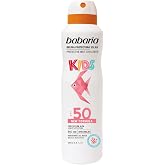 Babaria - Children's Sunscreen Mist SPF50 UVA-UVB and Infrared, Moisturizing Properties, Contains Aloe Vera, Water Resistant,