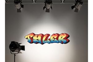 60 Second Makeover Limited Full Colour Personalised Graffiti Name Girls Boys Bedroom Wall Sticker Decal Kids Decoration