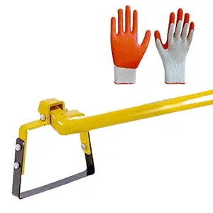 Gurudatta Manual Weeder with 4.5 feet Long Handle with Free Hand Gloves