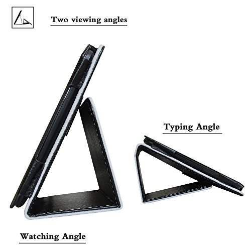 Acer B3-A30 hülle,Mama Mouth Folding Ständer Hülle Case mit Standfunktion für 10.1″ Acer Iconia One 10 B3-A30 Android Tablet,Schwarz - 5