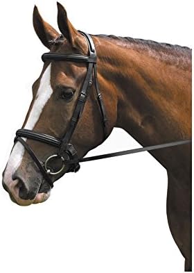 Jeffries Premier Bridle Headstall Snaffle Bridle Full Size black