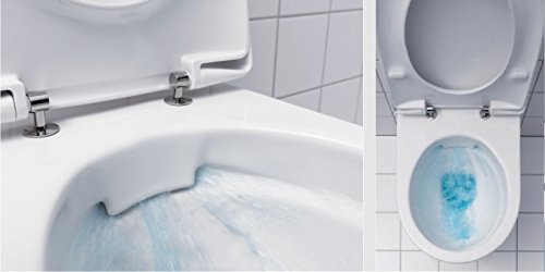Geberit Duofix Vorwandelement mit Delta 21, Keramag Renova Nr. 1, rimfree, Spülrandlos, Tiefspül-WC, inkl. Sitz und Beschichtung - 4