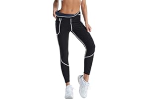 Ducomi Spodnie Sauna Odchudzanie – Legginsy Antycellulitowy Kobiet Fitness, Idealny do testowania kostiumów, Legginsy 7/8 Termiczne Efekt Odchudzania Wysokiej Talii do Pocenia się i Schudnąć