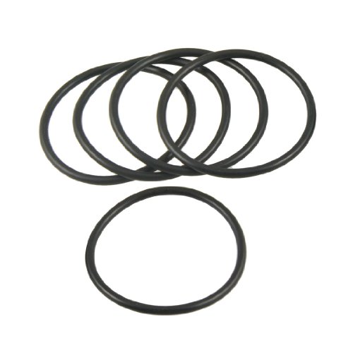 sourcingmap® 5 Pcs 60mm x 3.5mm x 53mm Flexible Gummi O Ring Dichtung Waschmaschine Schwarz