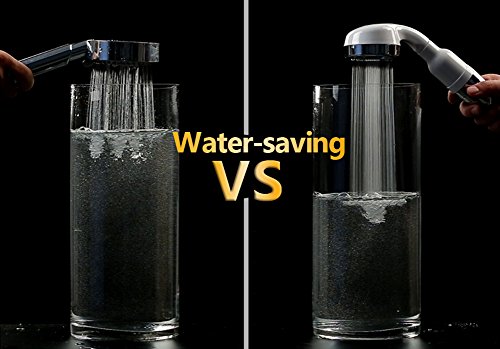 LEF hohen Druck Ionic Handheld Duschkopf Filter mit 3 Schicht Wasser Filtrationssystem – Reinigen, weich und sparen Wasser, perfekt für Baby und schwangere Frauen - 9