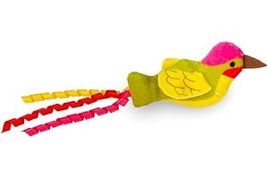 Petface Planet Harper The Hummingbird Plush Cat Toy Filled with Natural Catnip, Made From Recycled Bottles