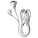 Produktbild MutecPower 3 Meter EU-Stecker geerdetes AC-Schuko Verlängerungskabel mit 90° abgewinkelt Schuko-Stecker - Stecker auf Buchse - CEE 7/7 Stecker auf CEE 7/7 Steckdose - bis 250V 50Hz 16A - 3m