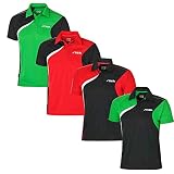 100% poliéster. Tenis de Mesa: Stiga Camisa Viaje Negro/Rojo/Blanco Talla L