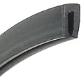 The Metal House Tiny U Shape Rubber Edge Trim Seal Gasket Fits 0.5mm to 1.5mm Priced Per Metre