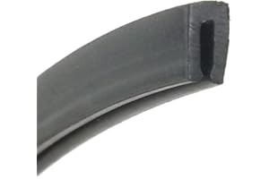 The Metal House Tiny U Shape Rubber Edge Trim Seal Gasket Fits 0.5mm to 1.5mm Priced Per Metre