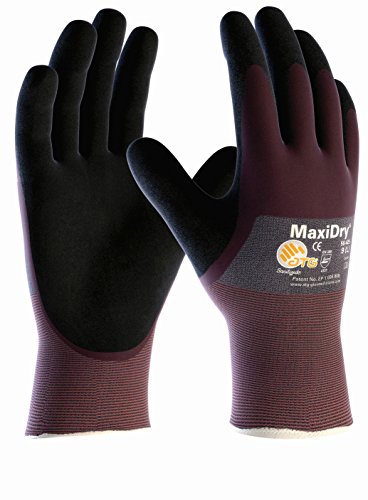 DBI Trading MaxiDry 56-425 Arbeitshandschuhe, ¾ beschichtet, ölbeständig, Größe 9, L, 3 Paar, 2372-MDRY-1-¾-L-3er
