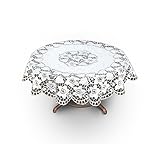 tischdecke rund weihnachten Farbe: weiß oder cremefarbig.