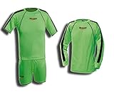 arsenal london trikot 17/18  DragonSport Torwart-Trikot-Set London Lang-/Kurzarm, Größe:XS/S (176/S), Farbe:neongrün/schwarz