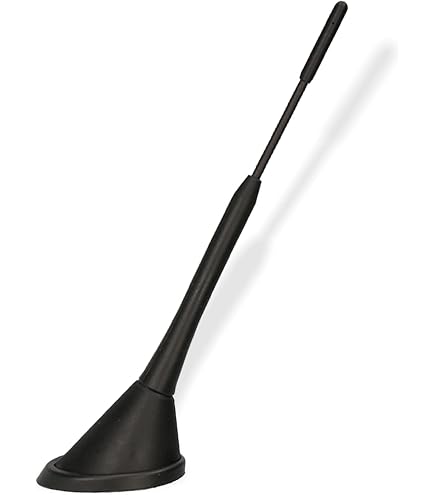 Antenna Auto Corta 20cm &ndash; Adattabile Per VW, Audi, Opel, Seat &ndash; M5 Filettatura &ndash; Nero