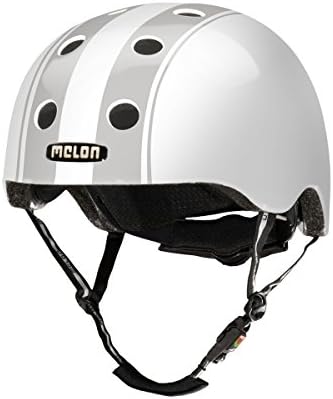 Melon Urban Active Decent Double Helmet - Grey Matt/White, Medium/Large 52-58 cm