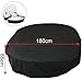 Produktbild WOLTU® Schutzhülle für Sonneninsel Gartenliege Abdeckhaube Abdeckung Garten Hülle Gartenmöbel Haube , 420 D Oxford Schwarz , 180x85cm