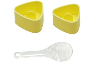 XIAOXIHOUHSGGD 3Pcs Sushi Mould Rice Ball Mold Maker with Rice Spoon Triangular Sushi Making Kit Sushi Mold Onigiri Sushi Making Kits for Making Rice Balls Sushi
