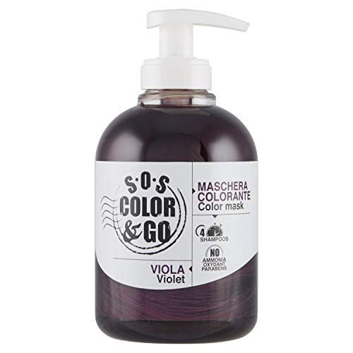 S.O.S COLOR & GO Maschera Colorante Riflesssante e ravvivante Viola 300 ml