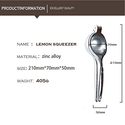 Acxeon Zitronenpresse in 7.0CM Durchmesser, Premium Qualität in Edelstahl Hand Zitruspresse Lemon Juicer, Sturdy Lime Squeezer, Hand Zitruspresse - 6