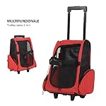 Outsunny-PawHut-Trolley-Zaino-per-Cani-Gatti-ed-Altri-Animali-2-in-1-Borsa-da-Trasporto-Trasportino-per-Cani