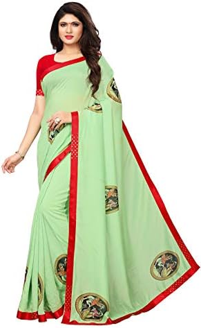Ethnic Vila silk Saree With Blouse Piece