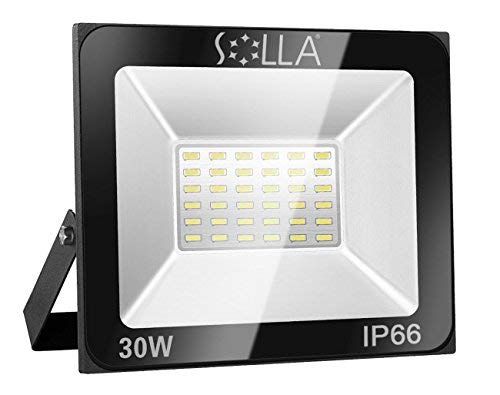  SOLLA Faretto a LED da 30W, IP66 Resistente all'acqua LED esterno, Luce Bianca 6000K, 2400LM, 24 mesi di garanzia [Classe di efficienza energetica A+]