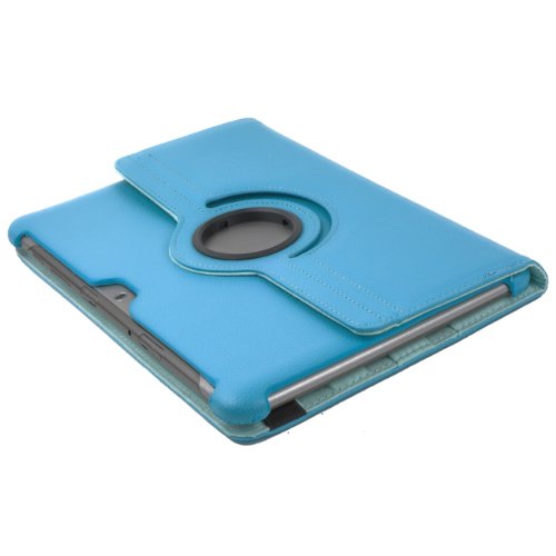 Edle 360 ° Standtasche für SAMSUNG GALAXY TAB 2 10.1 P5100 P5110 Hülle Schutz Etui Tasche Cover Case (Hellblau) - 3