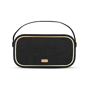 FLiX (Beetel) Classic X Wireless 20W Bluetooth v5.0 Speaker with Mic, Portable Speaker, Studio Quality Sound, Vintage Design with Crystal Clear Music Experience & Powerful Acoustics (Black)(XBS-W201)