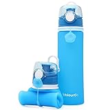 CONSTRUIDA ROBUSTAMENTE PARA DURAR - Esta botella de agua estrujable es suave aunque irrompible. Esta botella de agua reutilizable se puede exponer a temperaturas que van de 4° F a 248° F. Perfecta para bebidas calientes y frías. Limpiar y doblar sin estrés. Apta para lavavajillas.