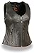 Produktbild Damen Motorrad Riders schwarz Butter weiches Leder Weste uni New schwarz Regular)