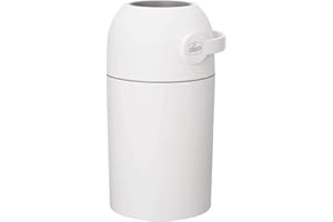 Chicco Poubelle à Couches, Contrôle des odeurs, élimination des couches, poubelle compacte et peu encombrante, pas de frais de recharge, pas besoin de recharges, utilisation de sacs normaux, blanc