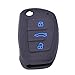 KMH Silicone Key Cover for Audi A4 Button Flip Key (Black with Blue) RS.199.00