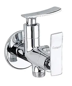 Ranger Brass 2 in 1 Angle Cock Water Taps (Chrome Finish) by N J Tiles