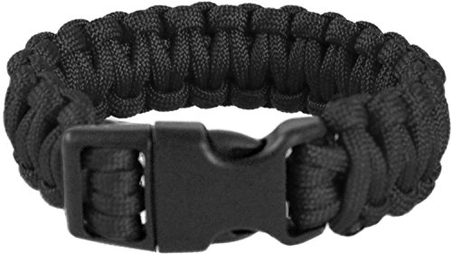 Survivalarmband aus geflochtener Paracord mit Clipverschluss 17mm