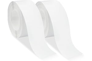 Baxcdyswe 2 Rotoli Nastro Sigillante Impermeabile, Profili In PVC Nastro Adesivo Impermeabile per Piastrelle da Cucina e Bagno Doccia Bordo, Antiolio e Antimuffa, Guarnizione Adesiva Impermeabile