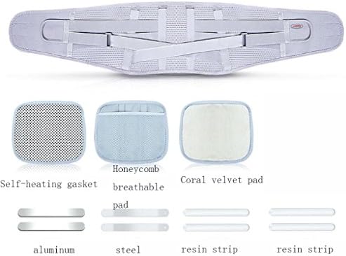 2 Aluminum +2 Steel +4 Resin Soft Support Men And Women Self-heating Protection Belt Keep Warm Anti-cold Back Pain Lumbar Disc Herniation Household Removable Three Pads Waistband ( Color : Female models , Size : M )