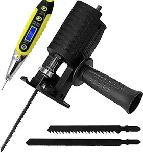 Atozshop11Test Pen + Electric Drill Modified Electric Saw, Reciprocating Saw Household Saber Power to Jig Portable Woodworking Cutting Tool with Cordless Adapter Set Hand Wood Metal Cutter Attachment