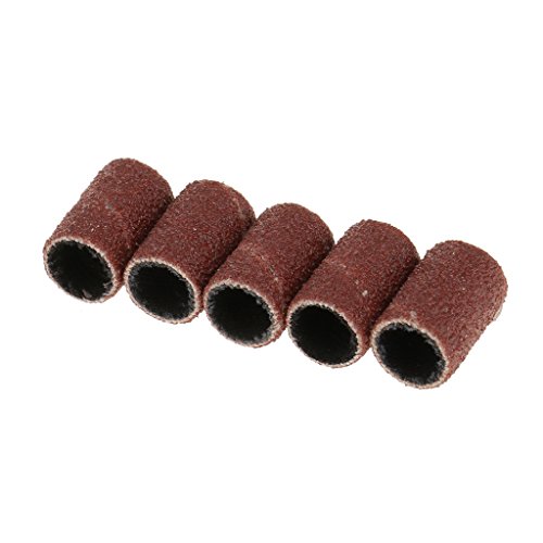 MagiDeal 50 Stück Nail Art Nagelfräser Ersatz Schleifband, Schleifhülsen – 120 # (Medium Grit) - 8