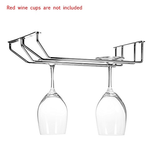 Anself Gläserschiene Weinglas Hänger mit Schrauben - 2
