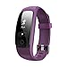 Price comparison product image Smart Bracelet, Bluetooth 4.0 Waterproof Heart Rate Monitor with 0.96"OLED Touch Panel,Activities Recording,GPS & Auto Sleep Tracking, Weather, SMS/SNS, Sedentary, Pedometer Alert,Best Fitness Tracker for Iphone 7/6S/SE, Ipad, Samsung Galaxy S8/S7/Edge and More