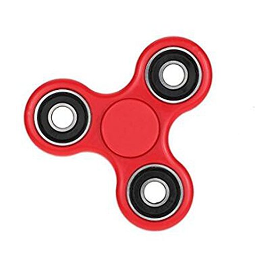 EDC Fidget Hand Toys Finger Spinner No Ceramic Bearing Is Steely Bearing (red)