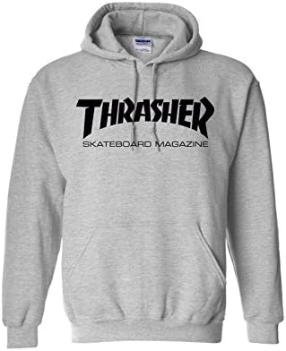 THRASHER skateboard magazine unisex HOODY HOODED pull over Sweatshirt