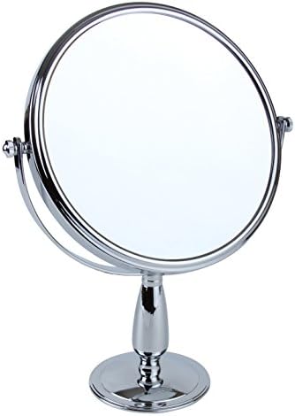 7x Magnification Large Chrome Pedestal Mirror