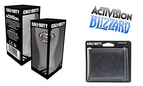 Preisvergleich Produktbild Call of Duty - 2 Weißbiergläser + Geldbörse