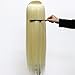 Neverland Beauty 26" Long Smooth 100% Synthetic Blonde Hair Hairdressing Equipment Styling Head Doll Mannequin Training Head Tools Braiding Cutting Student Practice Model with Clamp #613 UK Stock