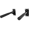 Gorilla Sports® Stazione Dip - per Montaggio da Parete, Carico Massimo 350 kg, con Manici Lunghi 51 cm, Acciaio, Nero - Dip B
