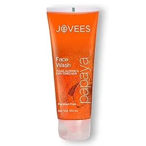 Jovees Herbal Papaya Face Wash For All Skin Types - Paraben & Alcohol Free, 120 ML (Pack of 1)