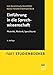 Einführung in die Sprechwissenschaft: Phonetik, Rhetorik, Sprechkunst (Narr Studienbücher) by 