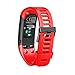 Price comparison product image Liqiqi For Garmin Vivosmart HR Straps Replacement Soft Silicone Ventilate Watch Strap Sweatproof Sport Wristband Bracelet for Huawei Honor 3 Smart Watch (Orange)